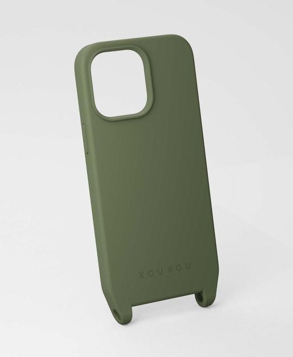 Actual product image XOUXOU Moss Mobile Phone Case with Eyelets iPhone 14 & 13 (Apple iPhone 13, Apple iPhone 14)