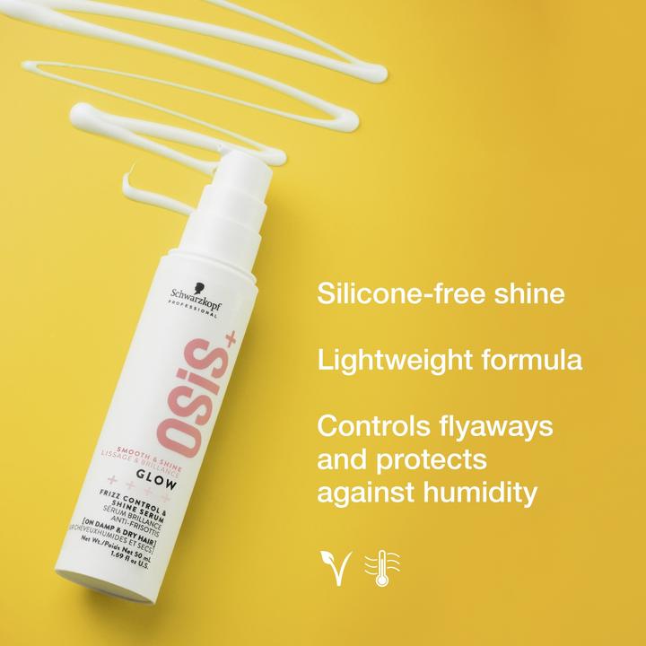 Actual product image Schwarzkopf Osis - Glow Frizz Control & Shine Serum (50 ml)