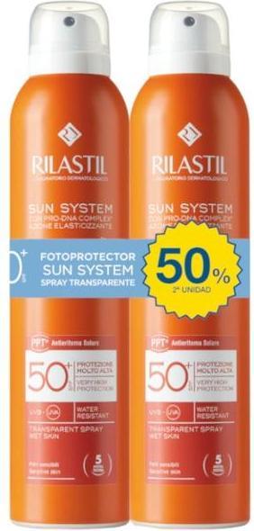 Actual product image Rilastil Sun System SPF50 Spray (Sun spray, SPF 50+, 200 ml)