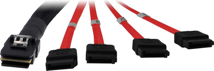 Intertech Kabel SFF 8087 4x SATA, -Z- zum Annschluss von 4 Festplatten mit 1 SAS-Controller