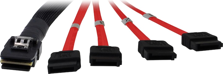 Intertech Cable SFF 8087 4x SATA, -Z- for connection of 4 hard disks with 1 SAS controller