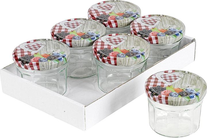 Produktbild My Basics Einkochgläser mit Deckel Herzdeko (6 Stk., 0.24 l)