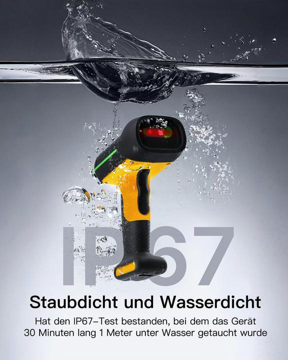 Produktbild Inateck Barcodescanner 75 black (BCST-75 black) (2D-Barcodes)