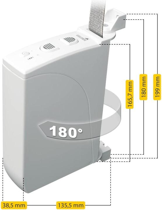Actual product image Schellenberg 22637 RD35 Electric belt winder 14mm Pulling force (max.) 12kg Superstructure (Roller shutter belt)