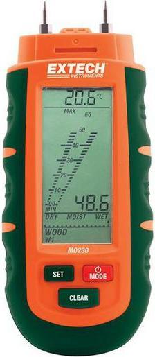 Immagine prodotto Extech MO230 Moisture Meter, 75% Max, LCD Display, Battery-Powered