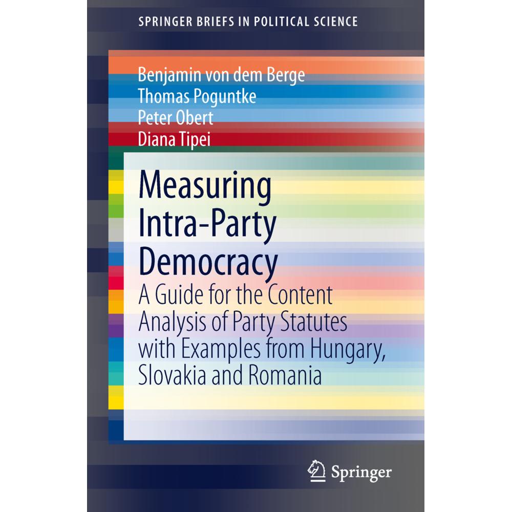 Measuring Intra-Party Democracy, Fachbücher