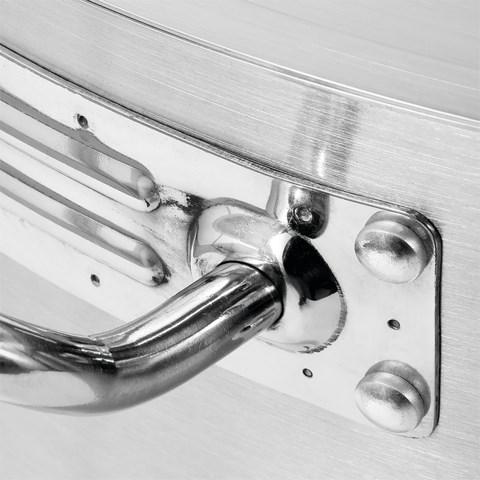 Immagine prodotto Yato Pentola In Acciaio Inox Alta Con Coperchio 28x28 17l (28 cm, Pentola, Acciaio inossidabile)