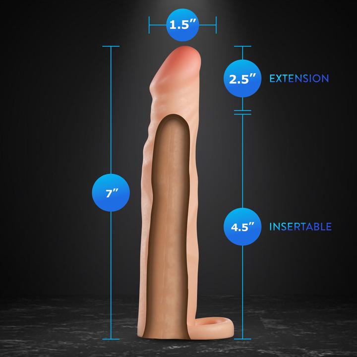 Image du produit Blush performance plus 2.5 inch silicone penis xtender beige