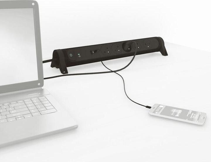 Image du produit Legrand Przedłużacz 5x2PZ +USB A/C 1,5m czarny (1.50 m)