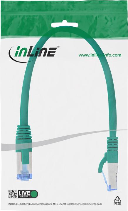 Immagine prodotto InLine Cavo patch (S/FTP, CAT6a, 0.25 m)