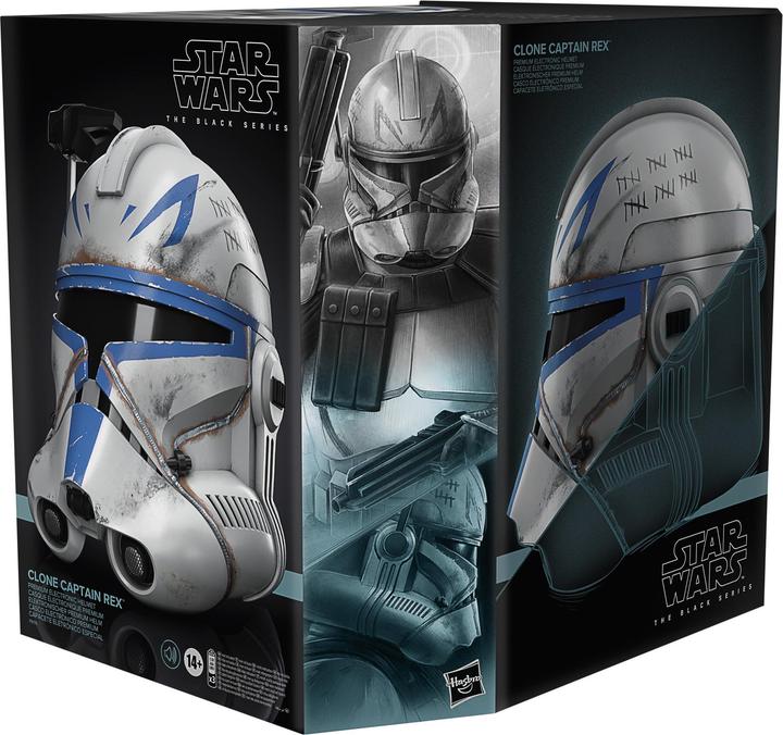 Produktbild Hasbro Star Wars The Black Series elektronischer Klon Captain Rex Premium Helm, Rollenspielartikel zu Star