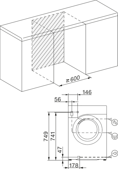 Immagine prodotto Miele Waschmaschine WCB390 WPS 125 Edition Lotosweiss (8 kg, A destra)