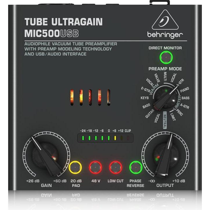 Thumbnail - Behringer Mikrofon Vorverstärker Tube Ul (Vorverstärker), Effektgerät, Schwarz