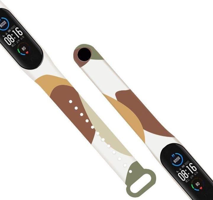 Actual product image Hurtel Strap Moro Wristband for Xiaomi Mi Band 4 / Mi Band 3 Silicone Strap Camo Watch Bracelet (13) (Plastic)