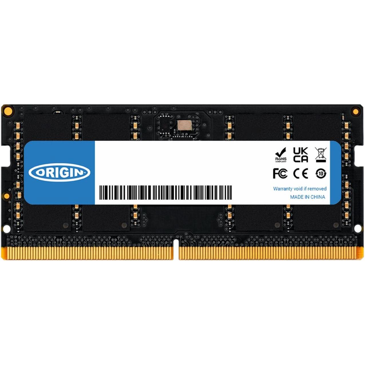 Origin Storage 16GB DDR5 4800MHZ SODIMM 1RX8 (1 x 16GB, 4800 MHz, RAM DDR5, SO-DIMM), Memoria RAM