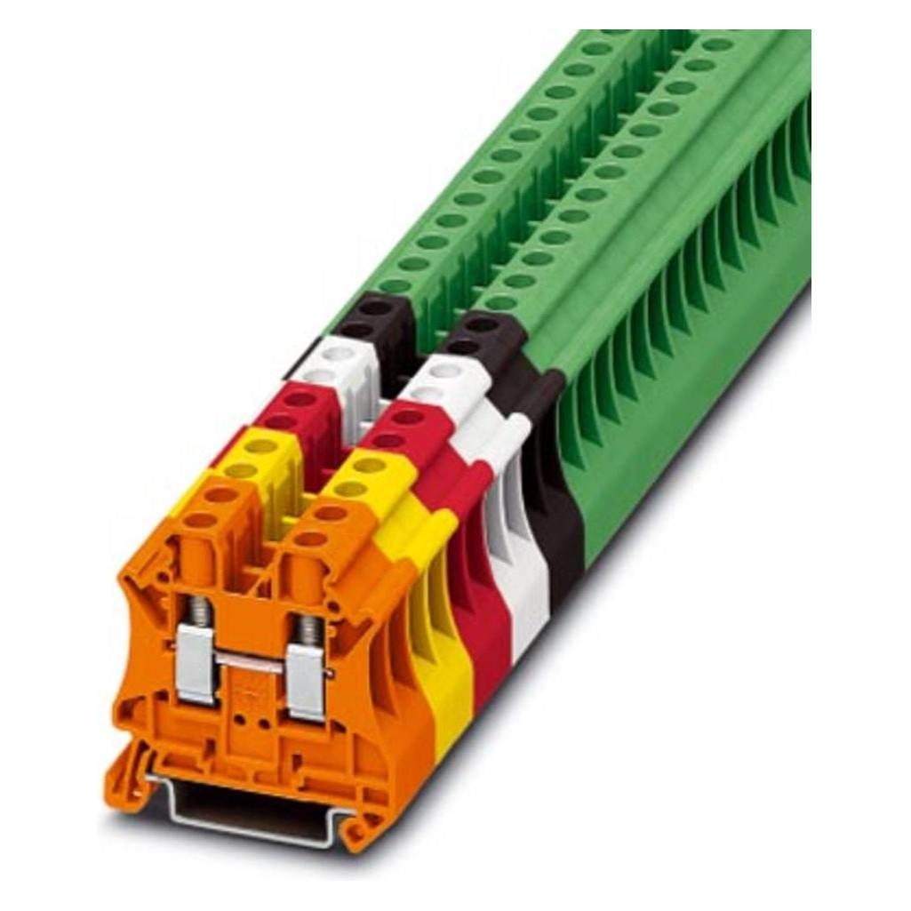 Phoenix Contact Feed-through Term Block Screw UT 6 GN, Elektronikkabel + Stecker, Grün