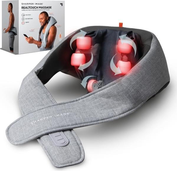 Actual product image Sharper Image Massager Realtouch Wireless Neck And Back With Heat