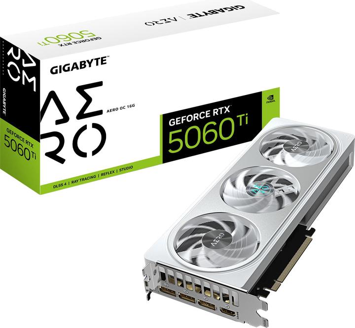 Actual product image Gigabyte GeForce RTX 5060 Ti AERO OC 16G (16 GB)