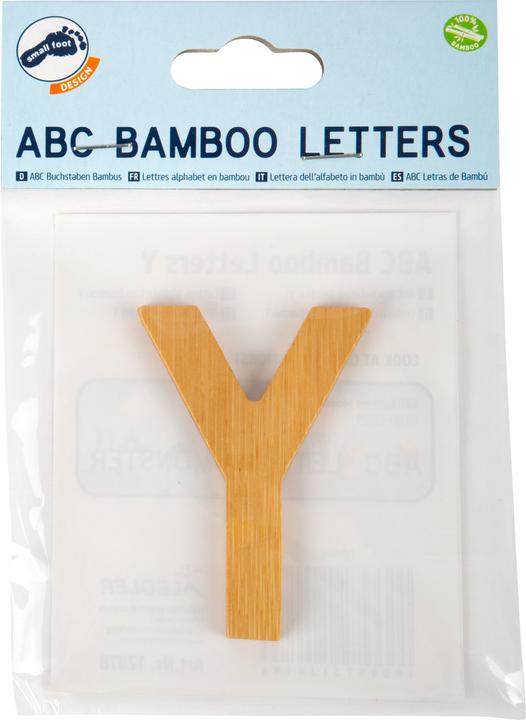 Actual product image small foot ABC letters Y