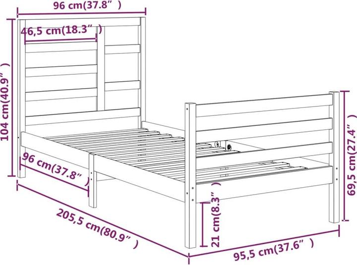 Produktbild vidaXL Serafina (100 x 200 cm)