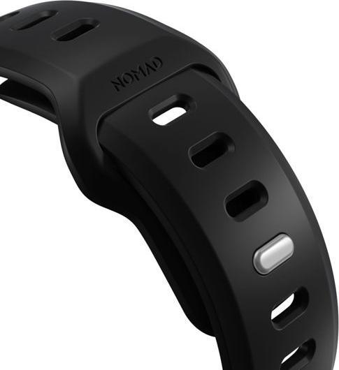 Actual product image Nomad Tempo Band 49mm Black (22 mm, compression moulded, PFAS-free FKM fluoroelastomer)