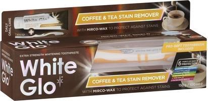 Produktbild White Glo SET Coffee & Tea Drinkers Formula pasta wybielająca usuwająca osad z kawy i herbaty