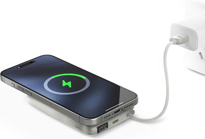 Produktbild Energea PowerBank Bazic Fusion Mag 10000mAh MagSafe Cable USB-C grey (10000 mAh)
