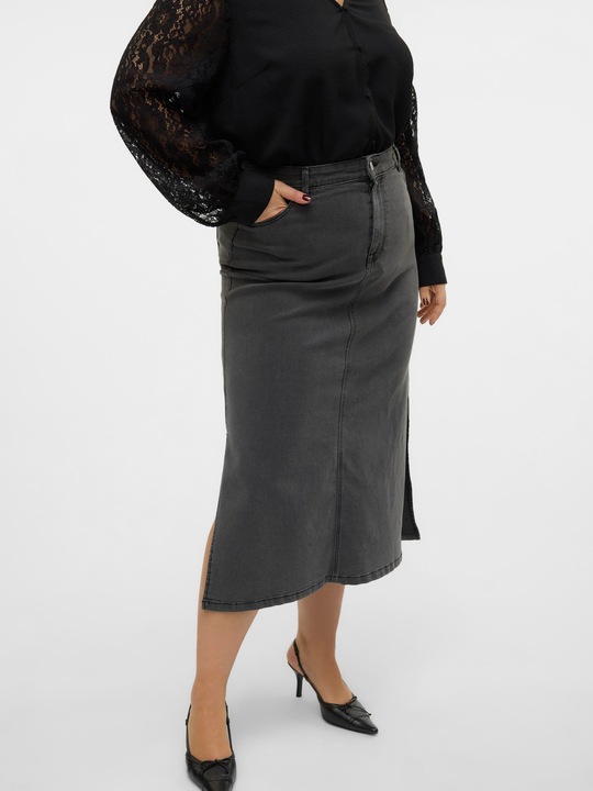 Actual product image Vero Moda VMCSERENA High waist long skirt denim skirt (52)
