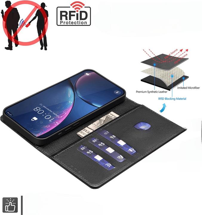 Produktbild Binfen Color Galaxy S25 / S24 - BINFEN Leder Etui Hülle mit RFID Blocker (Samsung Galaxy S25, Samsung Galaxy S24+)