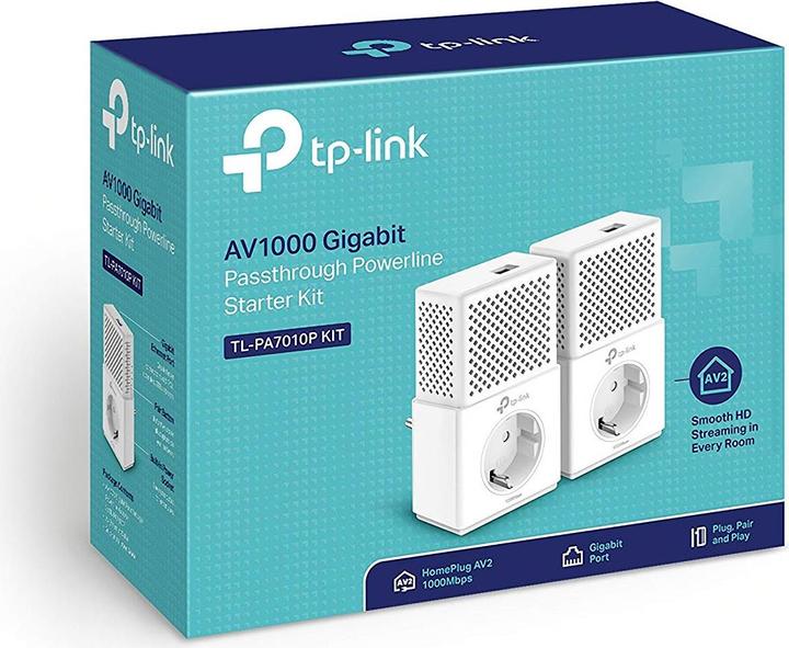 Image du produit TP-Link TL-PA7010P KIT AV1000 POWERLIN (1000 Mbit/s)