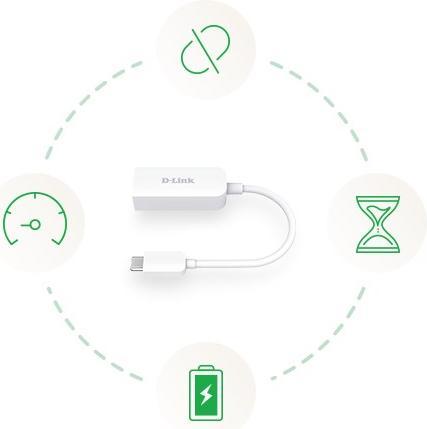 Actual product image D-Link DUB-E250 (USB-C 3.1 Gen 1, RJ45 2.5 Gigabit Ethernet (1x))
