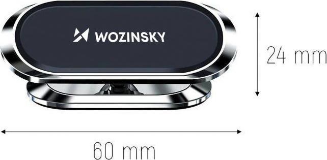Productafbeelding Wozinsky Zelfklevende Magnetische 360 Autodashboardbevestiging Zilver (WMH-06)