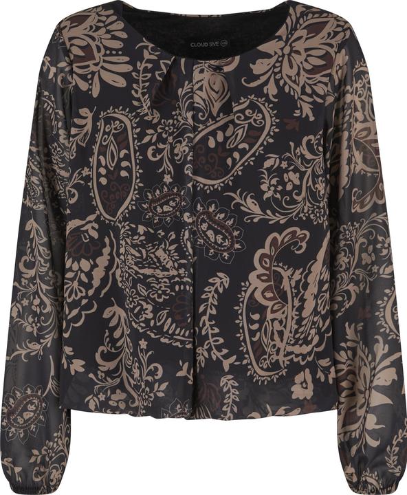 Produktbild Cloud 5ive Cloud5ive Damen Chiffon Bluse mit All Over Ornament Print (L)
