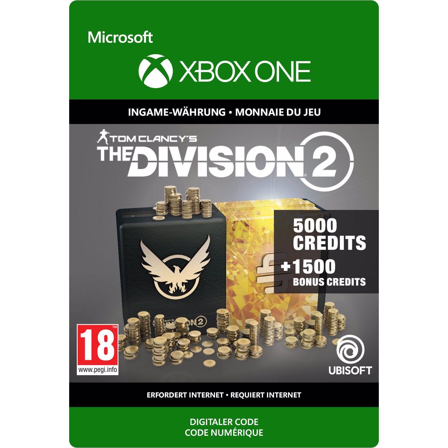 Microsoft Tom Clancy's The Division 2: 6500 Premium Credit Pack, Ingame Währung
