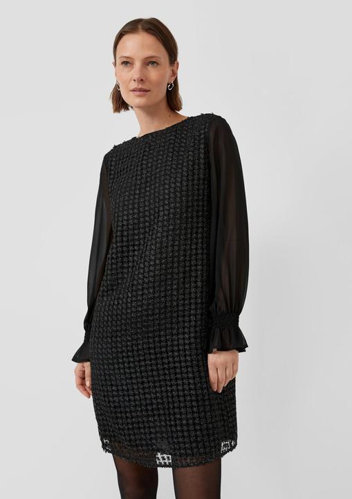 Image du produit s.Oliver Kleid Langarm-Kleid aus Häkelspitze mit Glitzergarn (44)