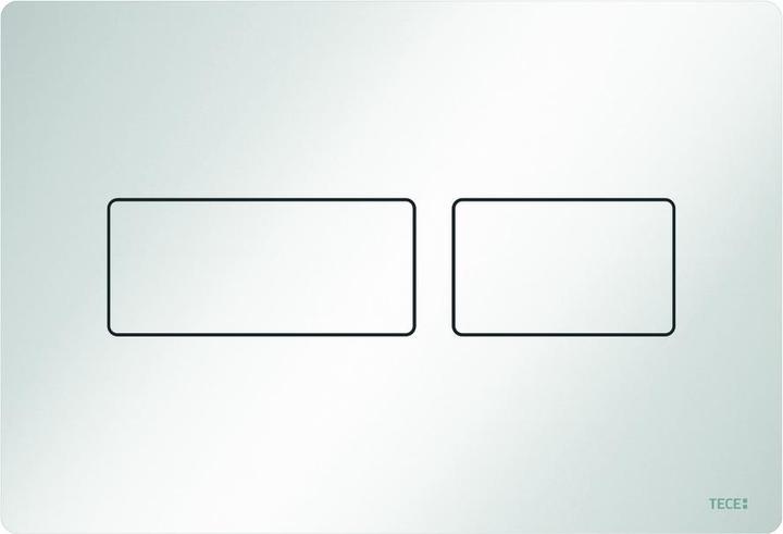 TECE TECEsolid WC-Betätigungsplatte für Zweimengentechnik (weiss glänzend)