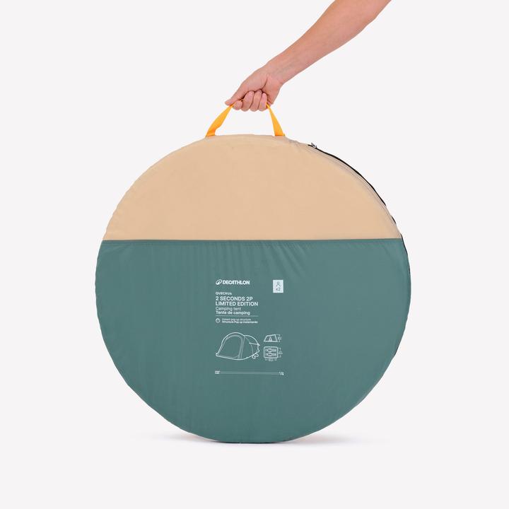 Produktbild Quechua Faltzelt - 2 Seconds für 2 Personen Limited Edition 20 Jahre Wood (Wurfzelt, 2.90 kg, 2 Personen)