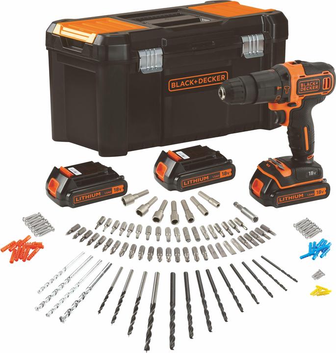 Productafbeelding Black & Decker & Decker BDCHD181B3A Boormachine