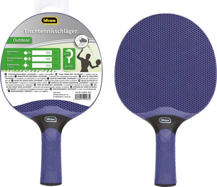 Immagine prodotto Idena Mazza da ping pong da esterno blu