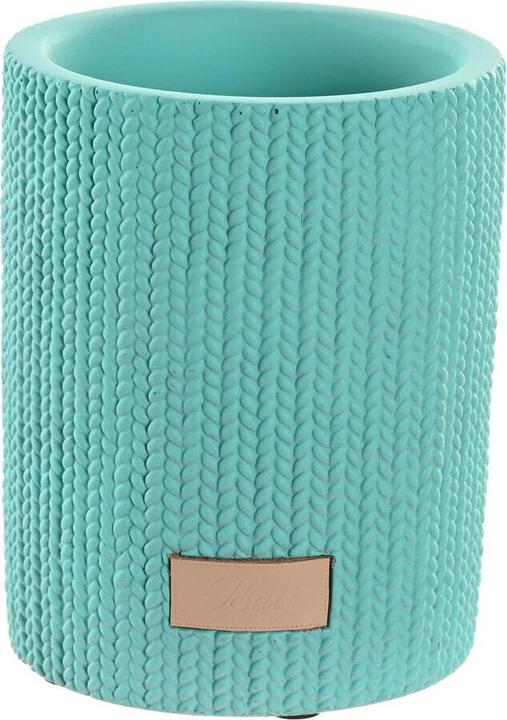 DKD Home Decor Trinkglas grün Zement 8 x 8 x 10 cm (1) (1x)