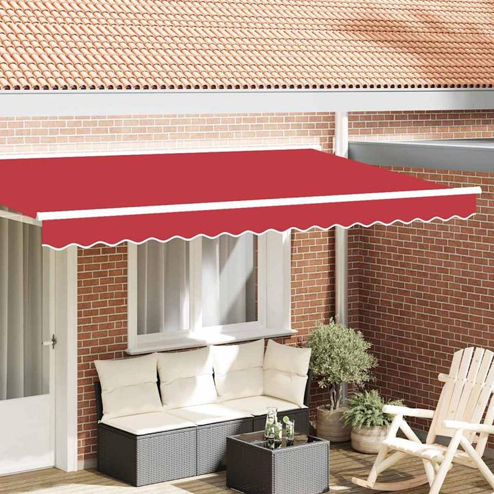 Produktbild vidaXL Roter Sonnenschutz (3.80 m)