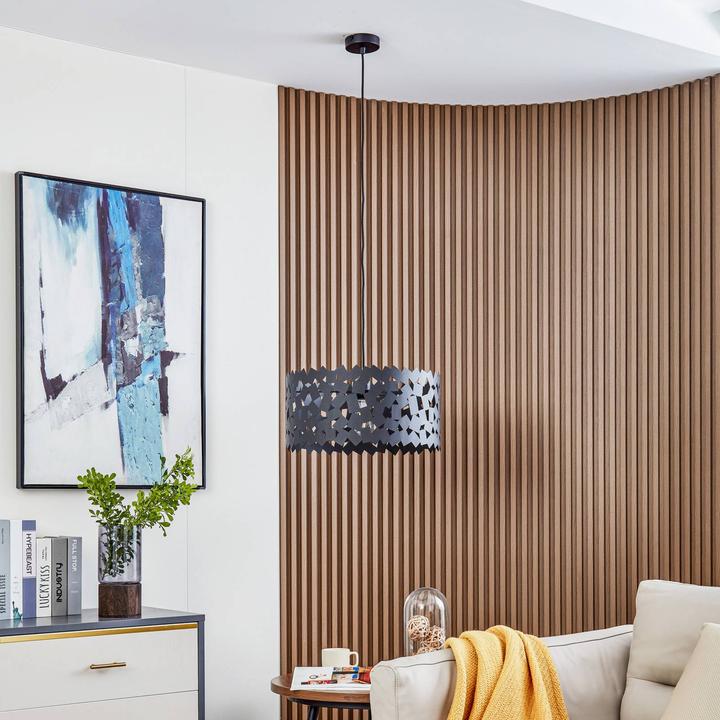 Produktbild Lucande Hängeleuchte Aeloria, schwarz, Ø 45 cm, Eisen, E27 (E27)