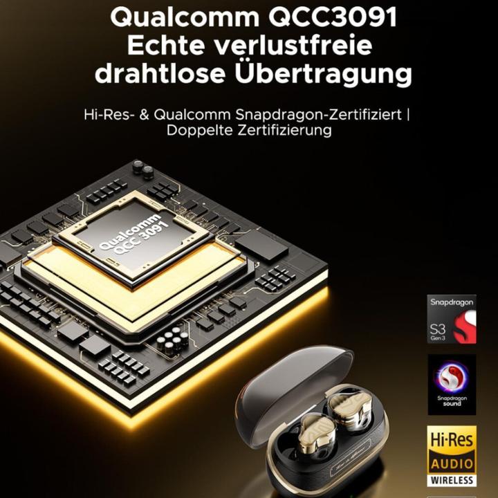 Produktbild Soundpeats H3 kabellose Earbuds schwarz/gold (Kabellos)