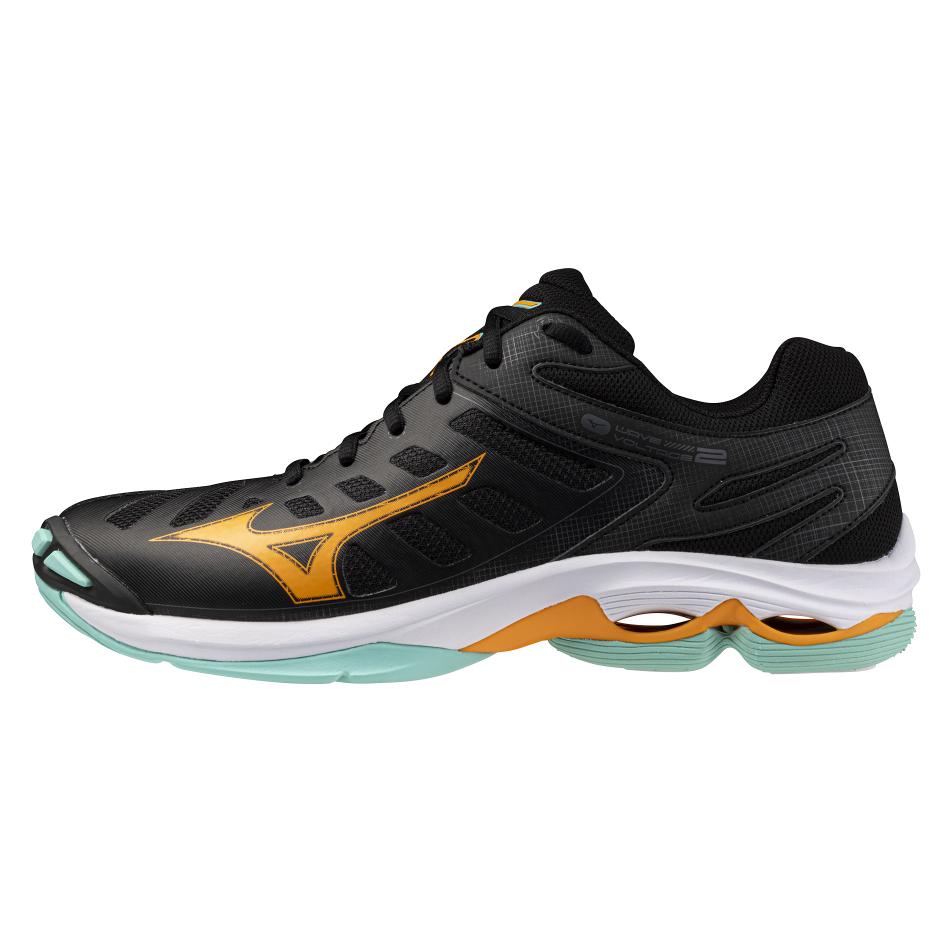 Mizuno, Unisex, Hallenschuhe, Wave Voltage 2 (48.5), Schwarz
