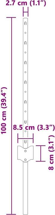 Produktbild vidaXL Gartenpfosten