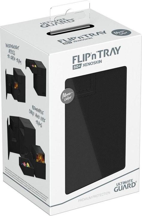 Produktbild Ultimate Guard Flip'n'Tray 80+ XenoSkin Monocolor Noir