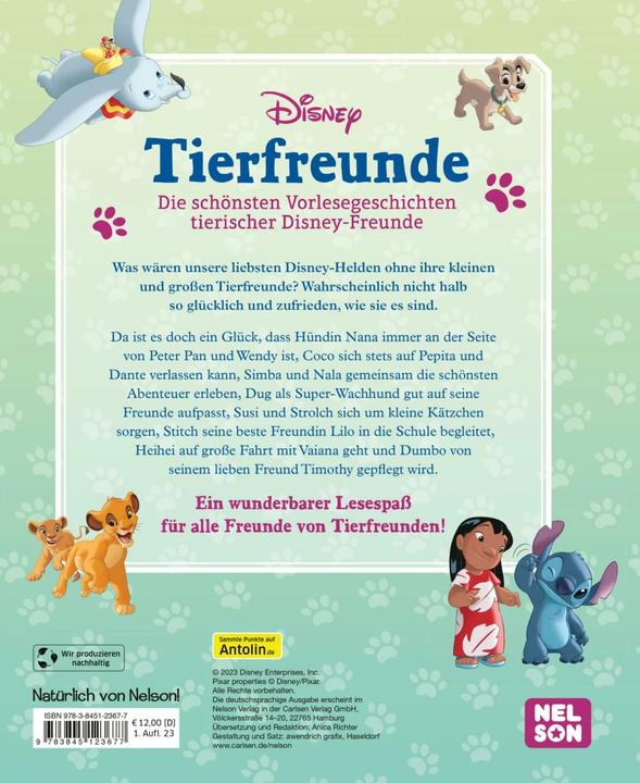 Immagine prodotto Disney: Tierfreunde (Tedesco, 2023)