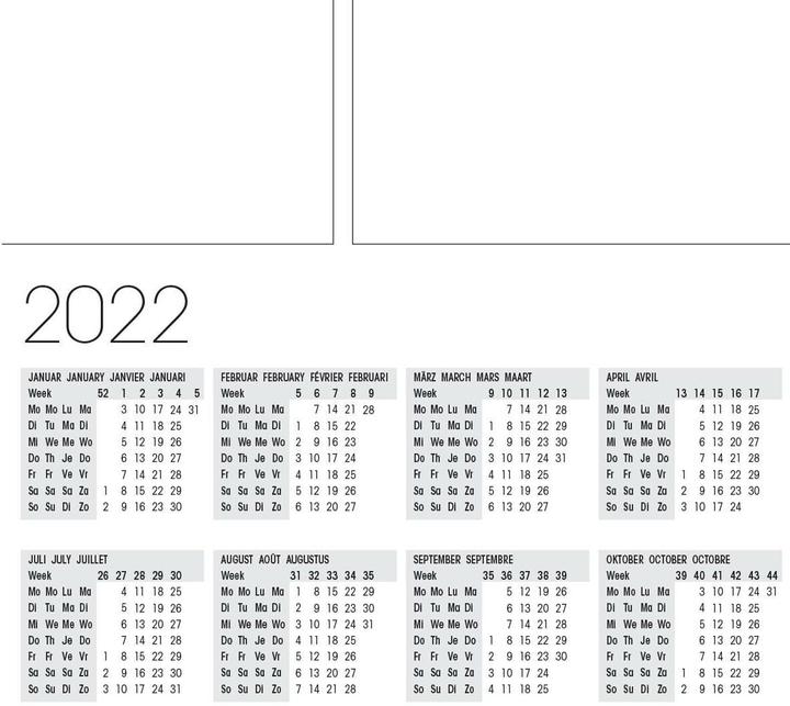 Immagine prodotto Sigel Schreibtischunterlage MONATSPLANER 2026/2027/2028 schwarz/weiss Papier 59,5 x 41,0 cm, 12 Blatt (59.50 x 59.50 cm)