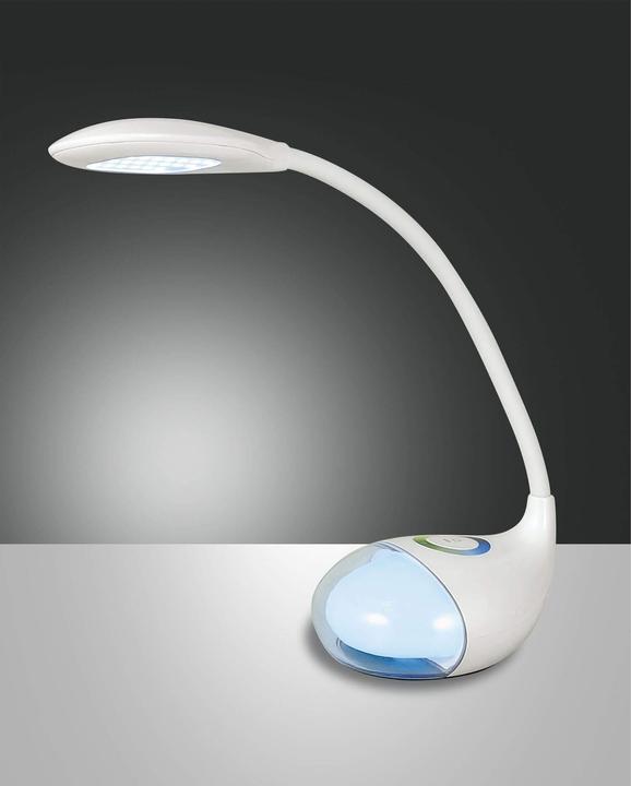Produktbild Fabas Luce LED Tischleuchte Sorrento 470x380mm 3+2W Weiss dimmbar (250 lm)