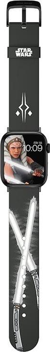 Actual product image Moby Fox Star Wars - Apple Watch Armband 38/40/41/42/44/45/49 mm (The Mandalorian Ahsoka Tano Lichtschwert) (Silicone)
